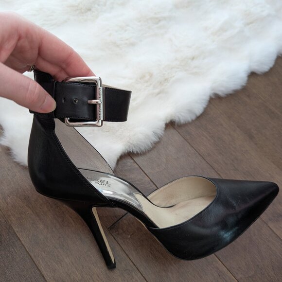 Michael Kors Black Leather Heels - Picture 2 of 16